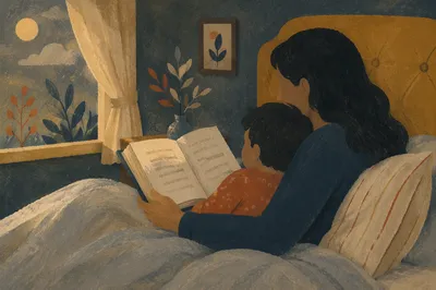 Bedtime Scripture Reading with Parent and Child