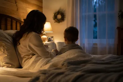 Parent Reading Bible at Child’s Bedtime