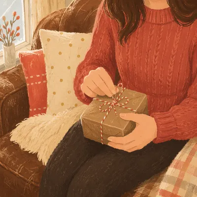 Joyful Hands Opening Cozy Gift Box