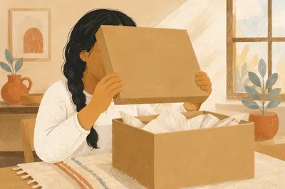 Joyful Surprise Opening Kraft Gift Box