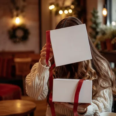 Joyful Surprise Opening White Gift Box