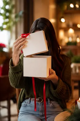 Joyful Surprise Opening Red Ribbon Gift