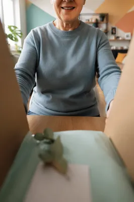 Joyful Gift Opening in Cozy Living Room