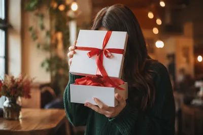 Joyful Surprise Opening White Gift Box