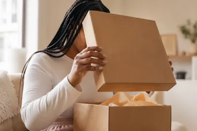 Joyful Surprise Opening Kraft Gift Box