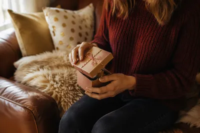 Joyful Hands Opening Cozy Gift Box