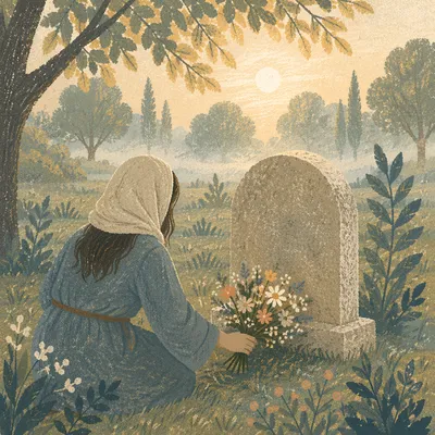 Tender Grave Memorial Flower Offering