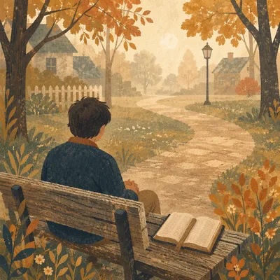 Quiet Bible Reflection on Park Bench