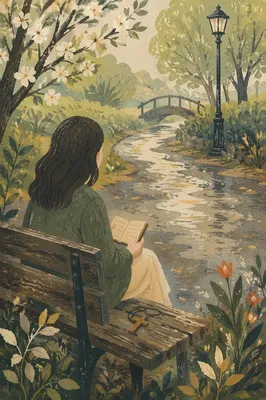 Quiet Prayer on a Rainy Park Bench
