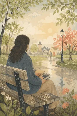 Solitary Park Bench Prayer Reflection