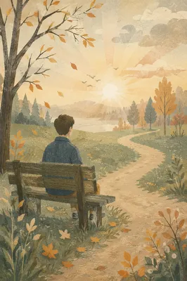 Solitary Morning Prayer on Park Bench