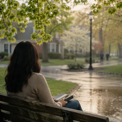 Quiet Park Bench Prayer Reflection