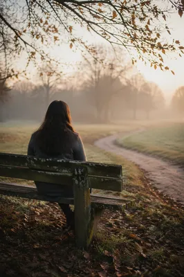 Solitary Morning Prayer on Park Bench