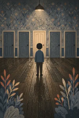 Person Facing Doors of Life Choices