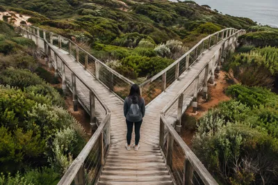 Contemplative Person Facing a Crossroads
