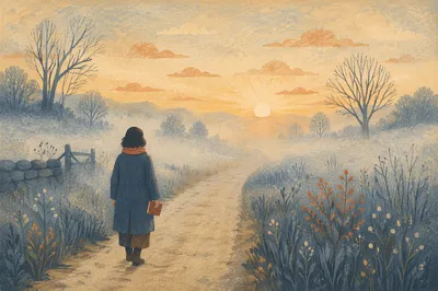 Walking Through Morning Fog Toward Hope