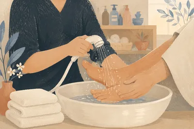 Humble Foot Washing Service Close Up