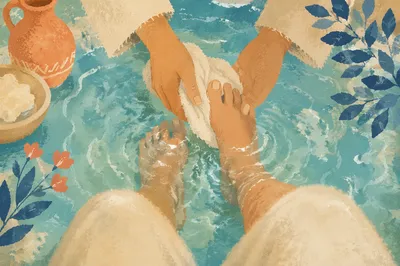 Compassionate Foot Washing Service Close Up