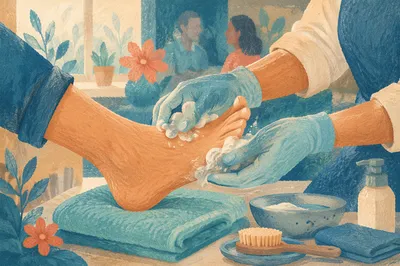 Compassionate Foot Washing Service Close Up
