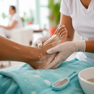 Compassionate Foot Washing Service Close Up