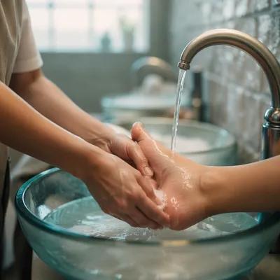 Gentle Foot Washing Service in Teal Basin