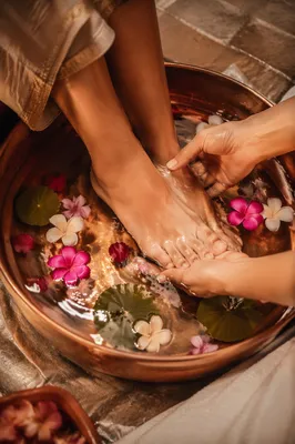 Gentle Foot Washing Service in Warm Light