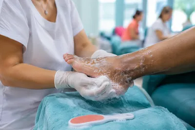 Compassionate Foot Washing Service Close Up