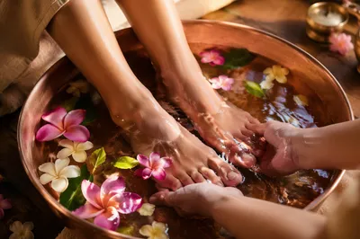Humble Foot Washing Service in Warm Light