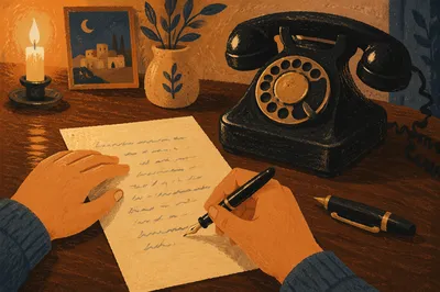 Writing a Letter by Candlelight Desk