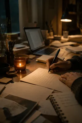 Writing a Letter by Candlelight Desk