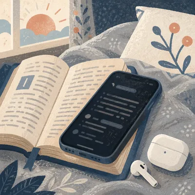 Morning Bible App and Earbud Devotion