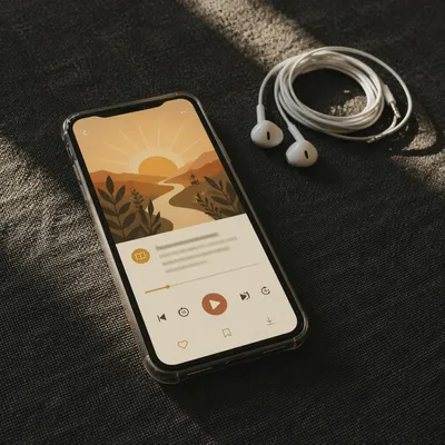 Morning Bible App with Earbuds