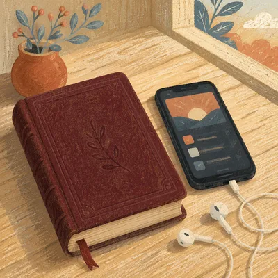 Morning Devotion with Bible Phone and Earbuds