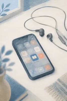 Morning Bible App With Earbuds
