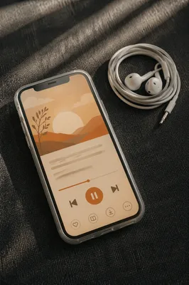 Morning Bible App with Earbuds