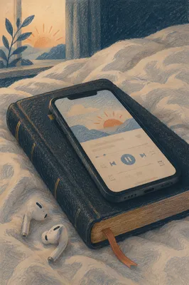 Morning Bible App with Earbuds