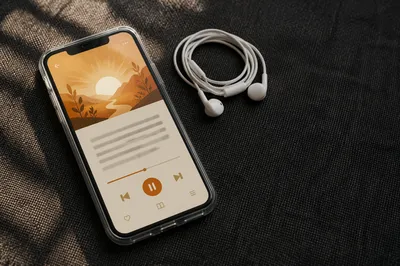 Morning Bible App With Earbuds