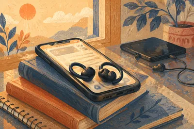 Morning Bible App with Earbuds Devotion