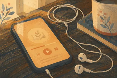 Morning Bible App with Earbuds