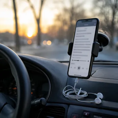 Morning Bible Audio in Parked Car