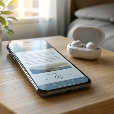 Morning Bible App with Earbuds