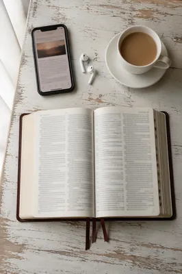 Morning Bible and Coffee Flat Lay