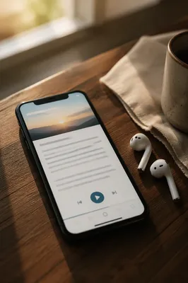 Morning Bible App with Wireless Earbuds