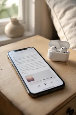 Morning Bible App and Earbuds Devotion