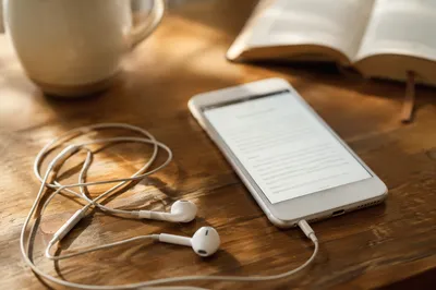 Morning Bible App With Earbuds