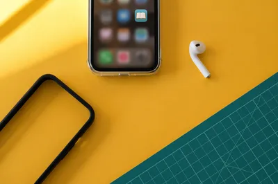 Morning Desk Flat Lay with Smartphone