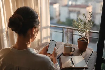 Morning Bible App Devotion on Balcony