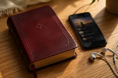 Morning Devotion with Bible Phone and Earbuds