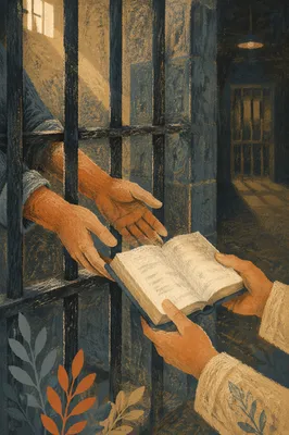 Hands Reaching Through Prison Bars