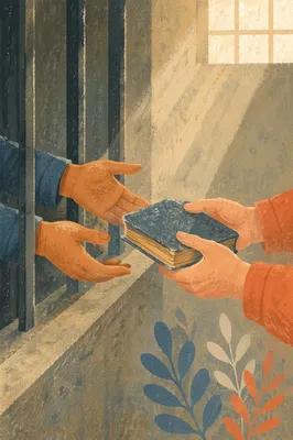 Hands Reaching Through Prison Bars